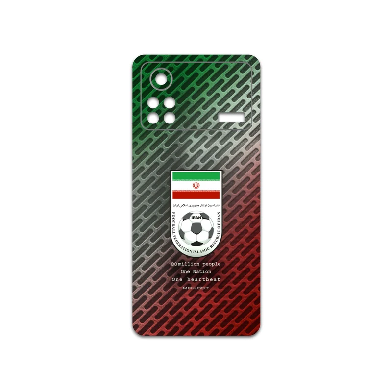 برچسب پوششی ماهوت مدل Iran-National-Football-Team مناسب برای گوشی موبایل شیائومی Poco X4 Pro 5G