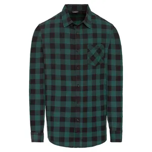 پیراهن آستین بلند مردانه لیورجی مدل چهارخانه کد WolChe2023