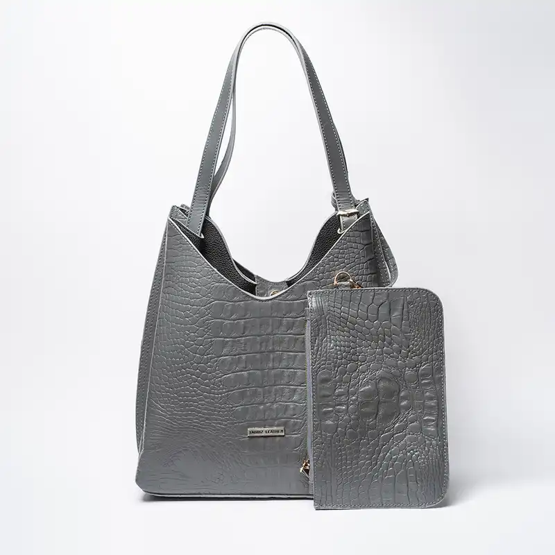 کیف دوشی زنانه خانه چرم تبریز مدل  درنا