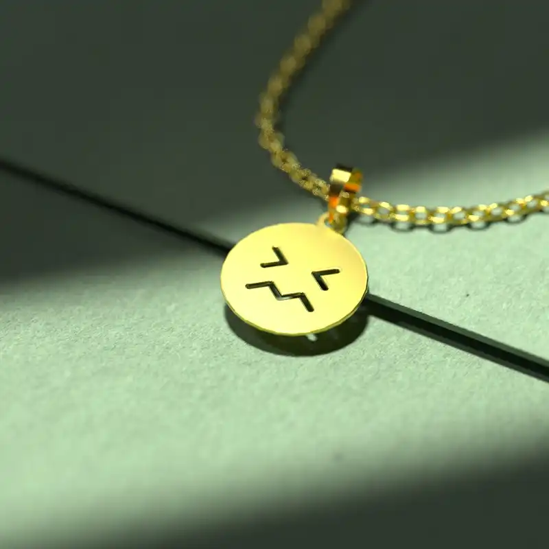 گردنبند طلا 18 عیار زنانه مدوپد مدل ایموجی کد C3-1-1118
