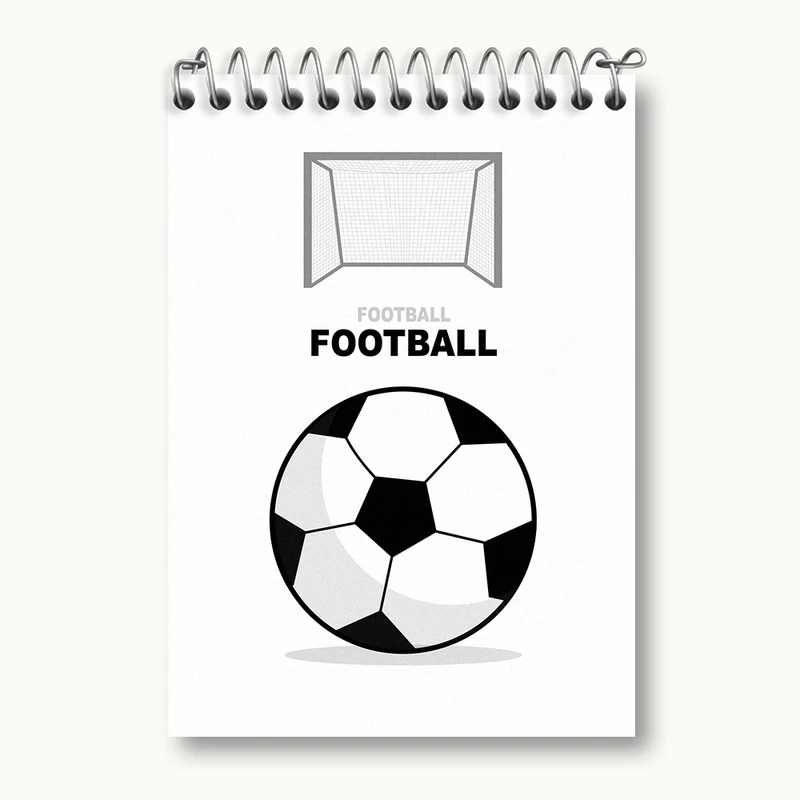دفتر یادداشت 50 برگ خندالو مدل فوتبال کد N1292