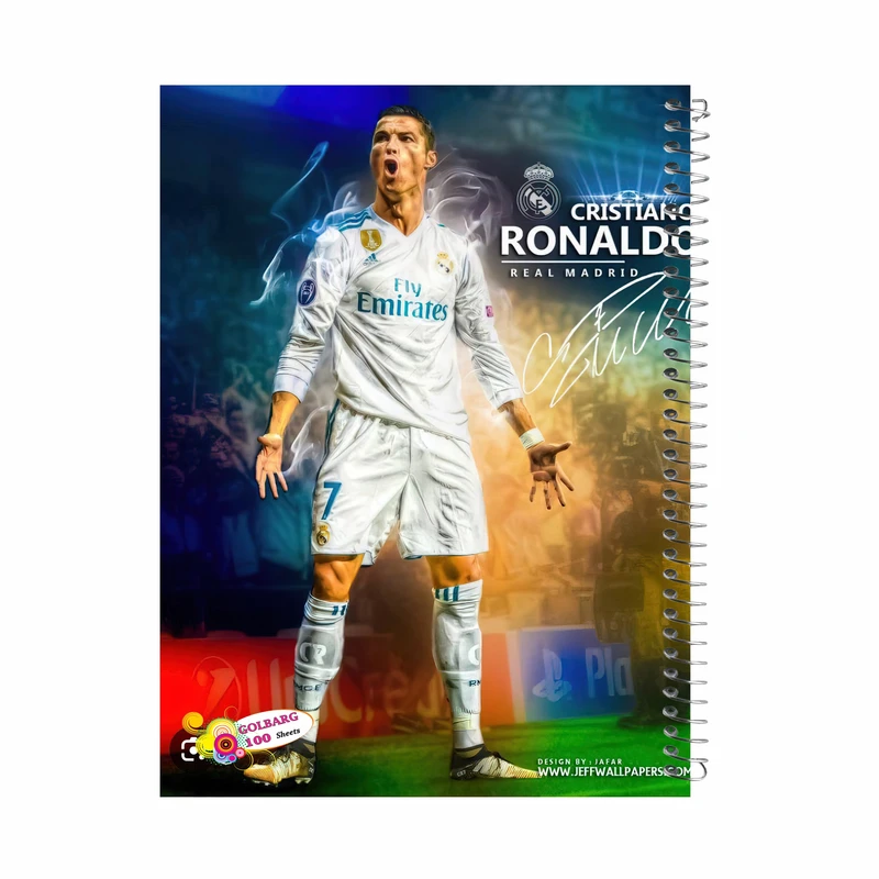 دفتر مشق 100 برگ گلبرگ مدل رونالدو کد 1528