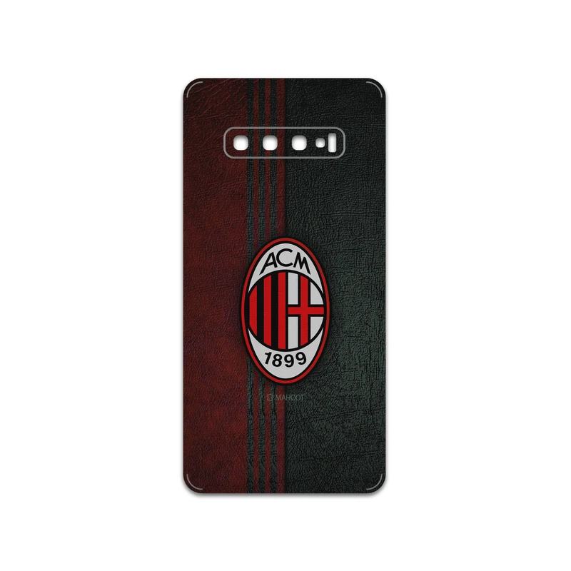 برچسب پوششی ماهوت مدل AC-Milan-FC مناسب برای گوشی موبایل سامسونگ Galaxy S10 Plus