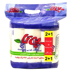 دستمال کاغذی 150 برگ بی تا مدل BI_EQ208 بسته 3 عددی