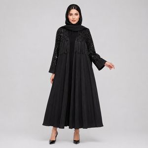 مانتو عبایی مجلسی ریزشی زنانه مدل الیزا کد 3251