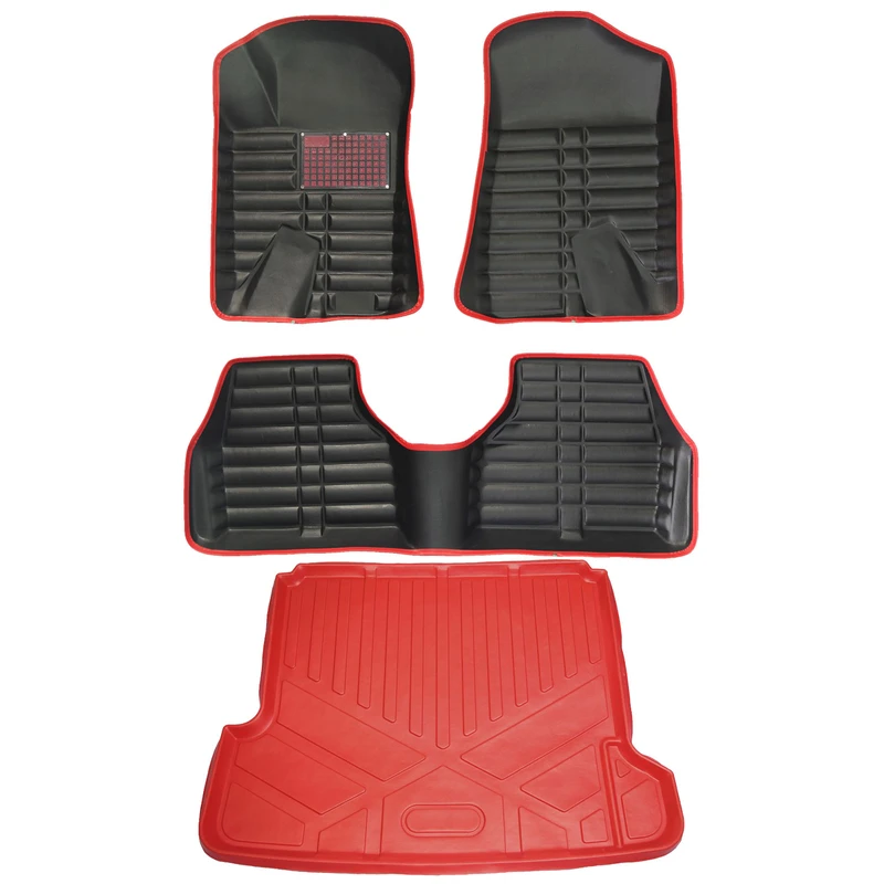 کفپوش سه بعدی خودرو لوکس سهیل مدل Ls مناسب برای سمند به همراه کفپوش صندوق