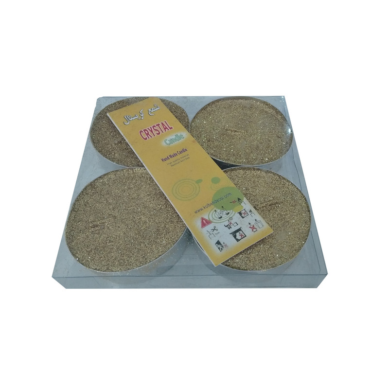 شمع مدل وارمر فانتزی اکلیلی بزرگ بسته ۴ تایی