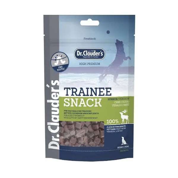 غذای تشویقی سگ دکتر کلادرز مدل Trainee snack - Venison- low fat وزن 80 گرم