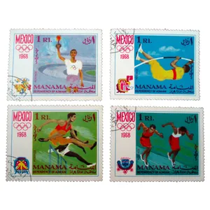 تمبر یادگاری مدل ورزشی کد bc-1827 مجموعه 4 عددی