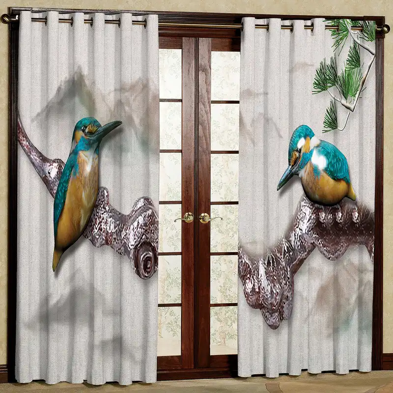 پرده مدل قناری مخمل پانچی کد 2492 سایز 200x140 سانتی متر