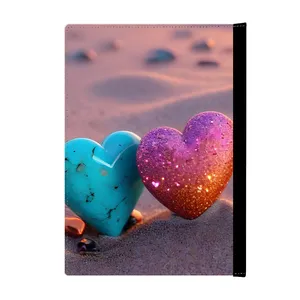 کلاسور پاد آفرین مدل قلب های زیبا کنار ساحل کد 344