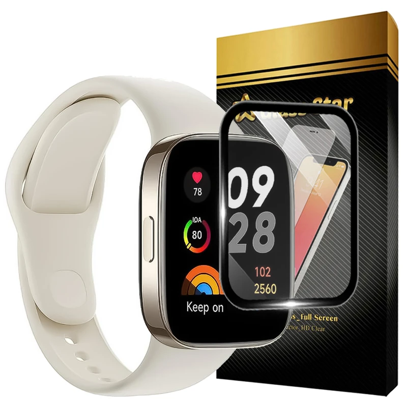محافظ صفحه نمایش گلس استار مدل GWPM مناسب برای ساعت هوشمند شیائومی Redmi Watch 3 Active