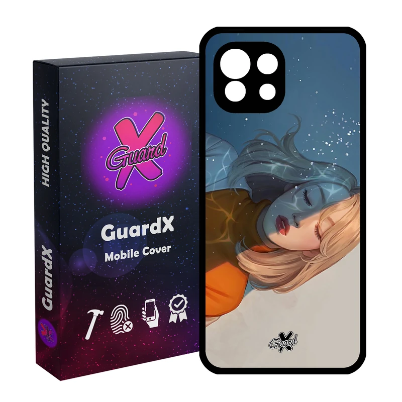 کاور گارد ایکس طرح Girl مدل Glass10013 مناسب برای گوشی موبایل شیائومی Mi 11 Lite