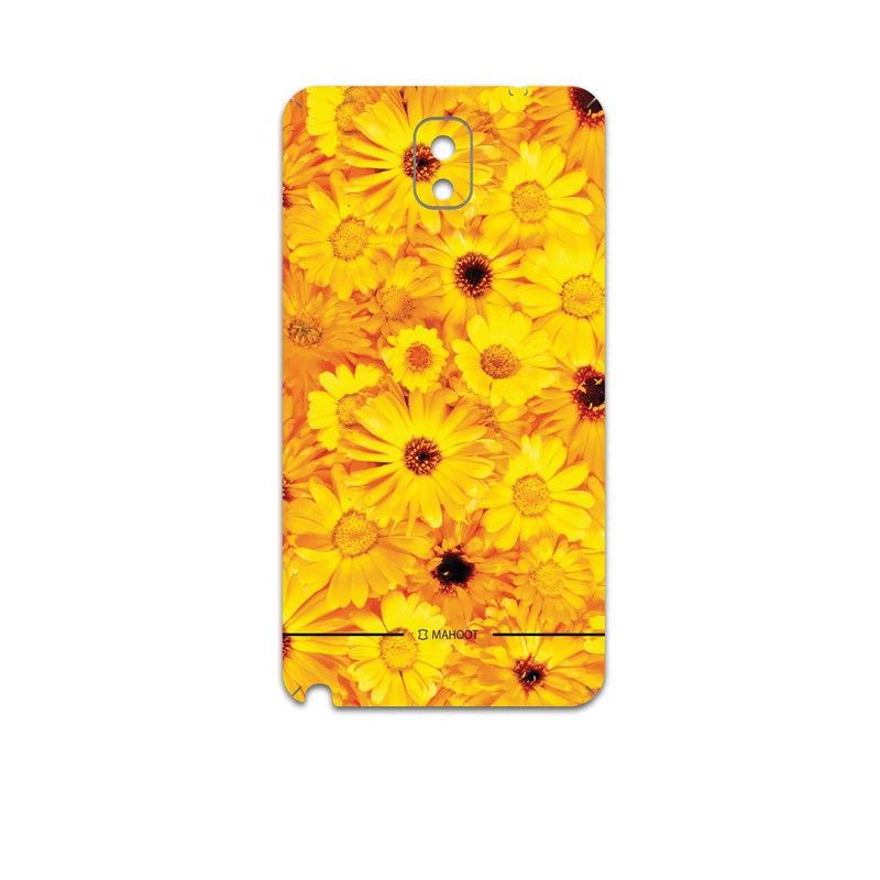 برچسب پوششی ماهوت مدل Yellow-Flower مناسب برای گوشی موبایل سامسونگ Galaxy Note 3