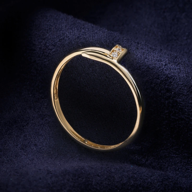 عکس شماره 4 : انگشتر طلا 18 عیار زنانه جواهری سون مدل 3354 سایز 54