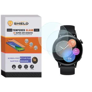 محافظ صفحه نمایش شیشه ای آلتیمیت شیلد مدل SH-UL مناسب برای ساعت هوشمند هوآوی GT3 42mm بسته دو عددی