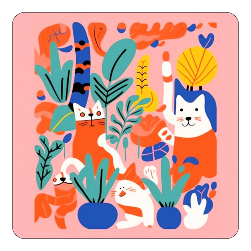 مگنت کاکتی طرح حیوانات رنگی مدل mp26436