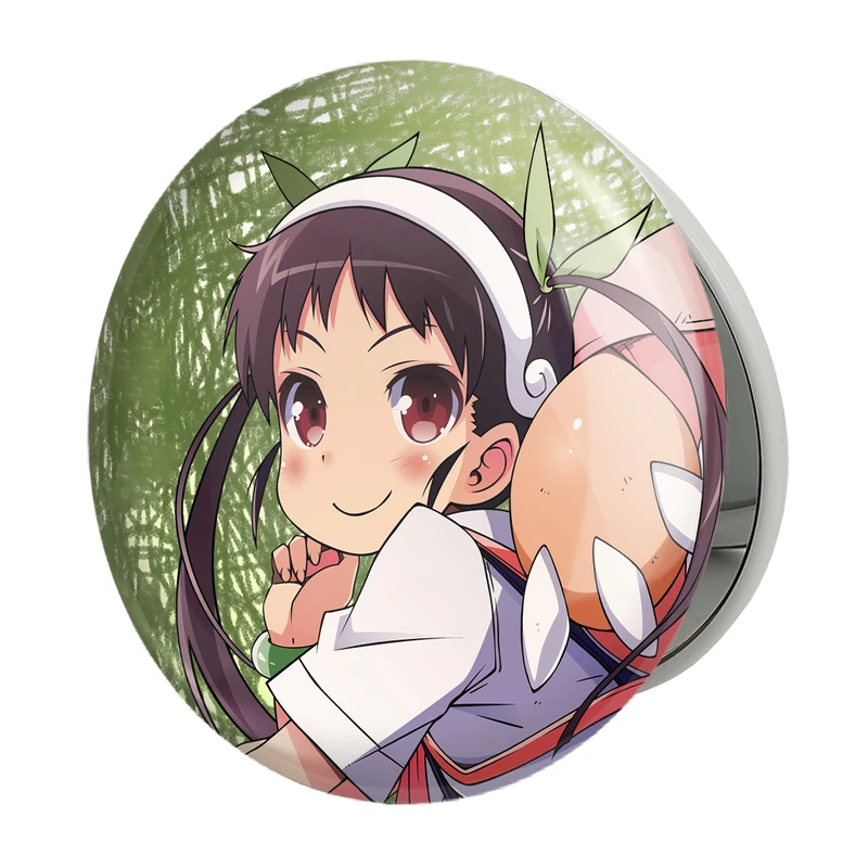 آینه جیبی خندالو طرح مایویی هاچیکوجی انیمه مونوگاتاری مدل تاشو کد 16227 