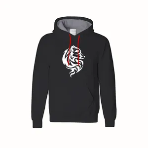 هودی مردانه مدل WOLF کد PH14 رنگ مشکی