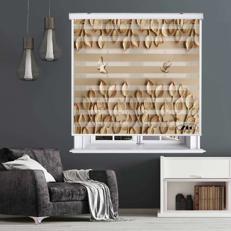 پرده زبرا زیو کد 3D1482 سایز 150x200 سانتی متر