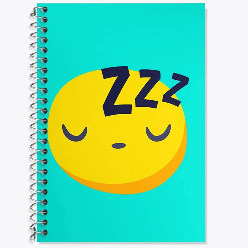 دفتر زبان 50 برگ خندالو مدل دو خط طرح ایموجی Emoji کد 3001