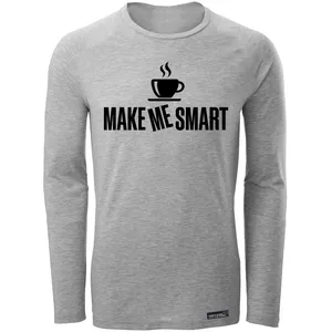 تی شرت آستین بلند مردانه 27 مدل Make Me Smart کد MH1539