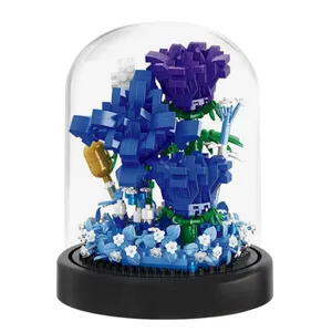 ساختنی 630 تکه بالودی طرح گل آبی