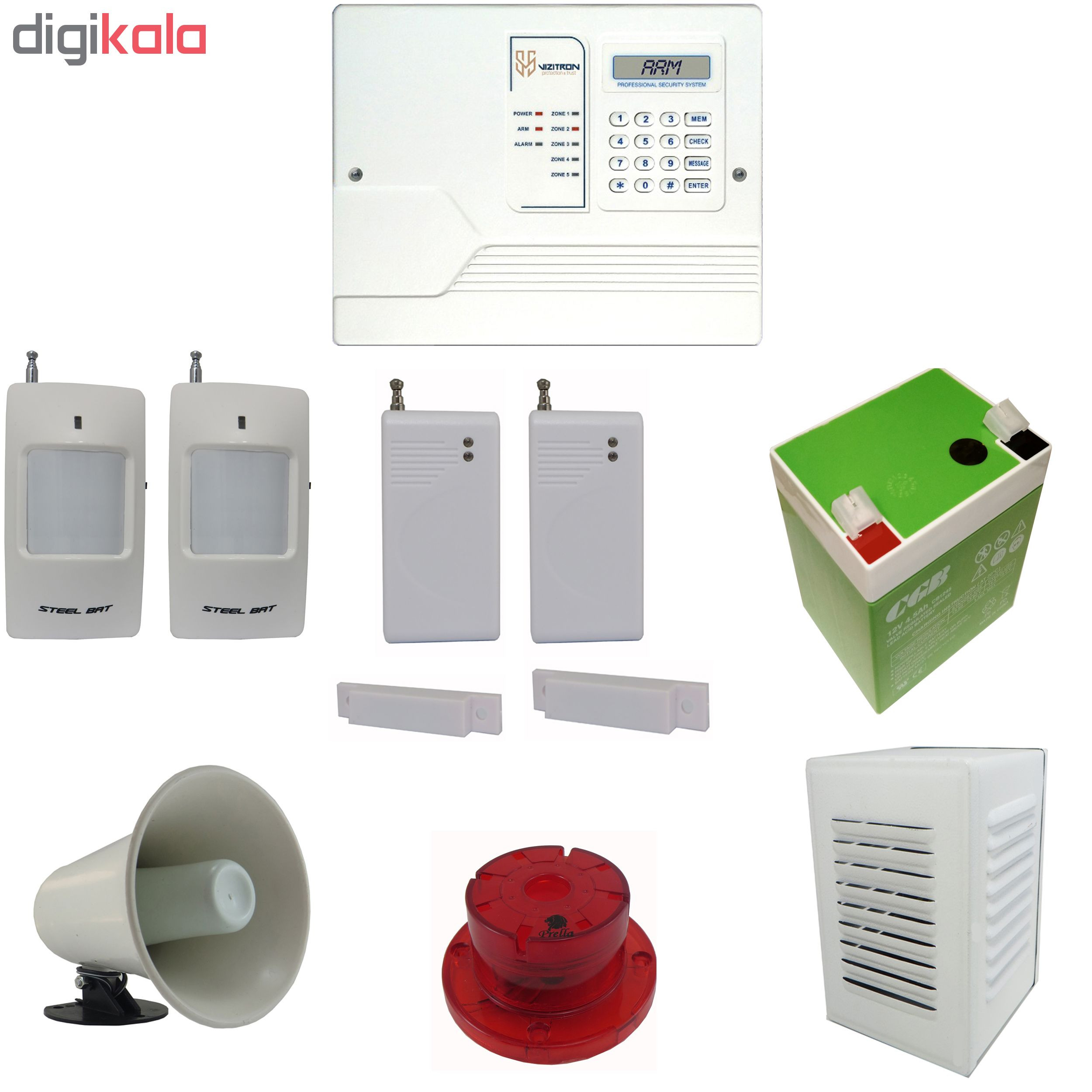 سیستم دزدگیر سیم کارتی ویزیترون مدل VZ5-2 سیستم دزدگیر سیم کارتی ویزیترون مدل VZ5-2