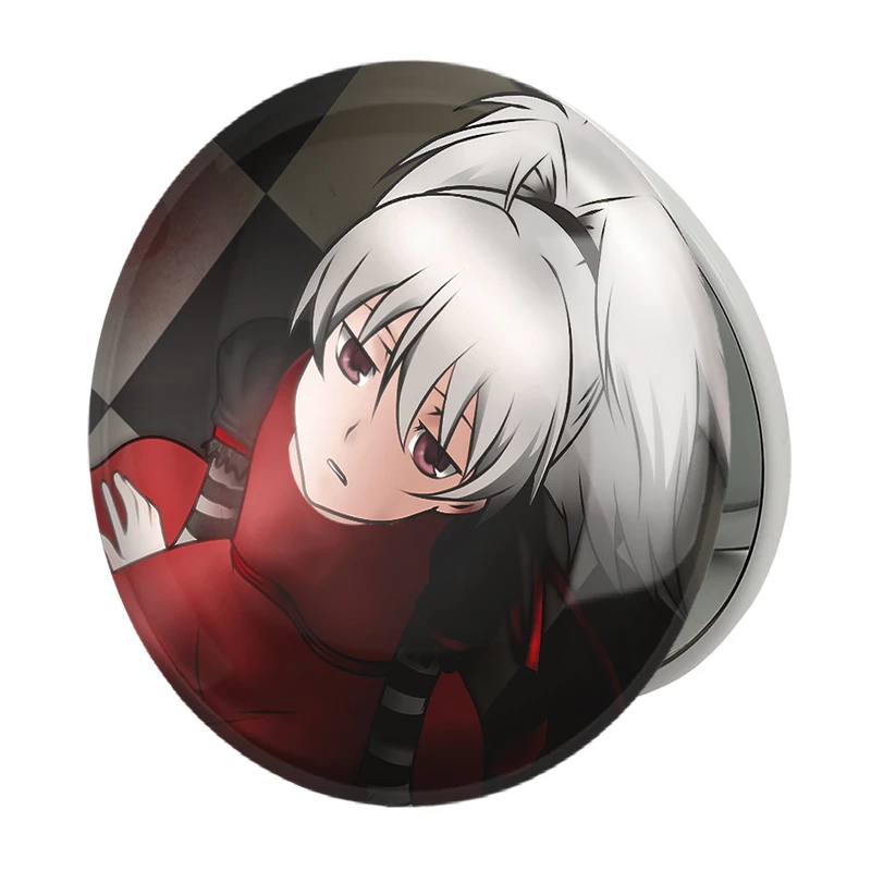 آینه جیبی خندالو طرح  یین انیمه تاریکتر از سیاهی ِDarker Than Black مدل تاشو کد 23450 