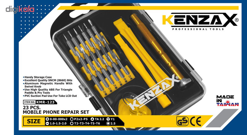 مجموعه 23 عددی پیچ گوشتی تعمیرات کنزاکس مدل KMR-123