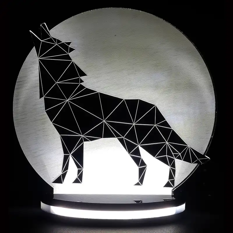 چراغ خواب طرح گرگ و ماه کد 1010