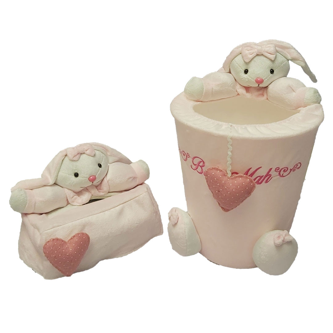 ست سطل و جادستمال کاغذی اتاق کودک  مدل خرگوش