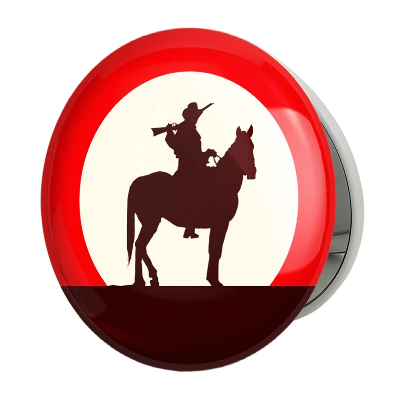 آینه جیبی خندالو طرح رد دد Red Dead مدل تاشو کد 10296 