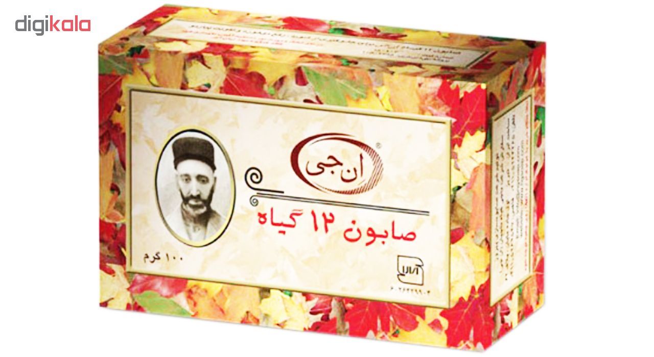 صابون 12 گیاه موی سر ان جی اورجینال مدل NG Herb وزن 100 گرم -  - 6