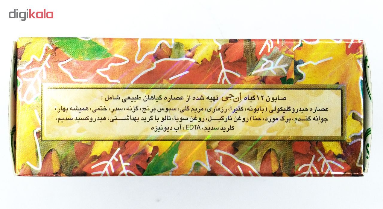 صابون 12 گیاه موی سر ان جی اورجینال مدل NG Herb وزن 100 گرم -  - 7