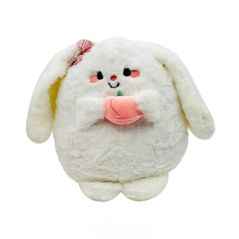 عروسک مدل خرگوش هلو بدست ارتفاع ۱۸ سانتی متر