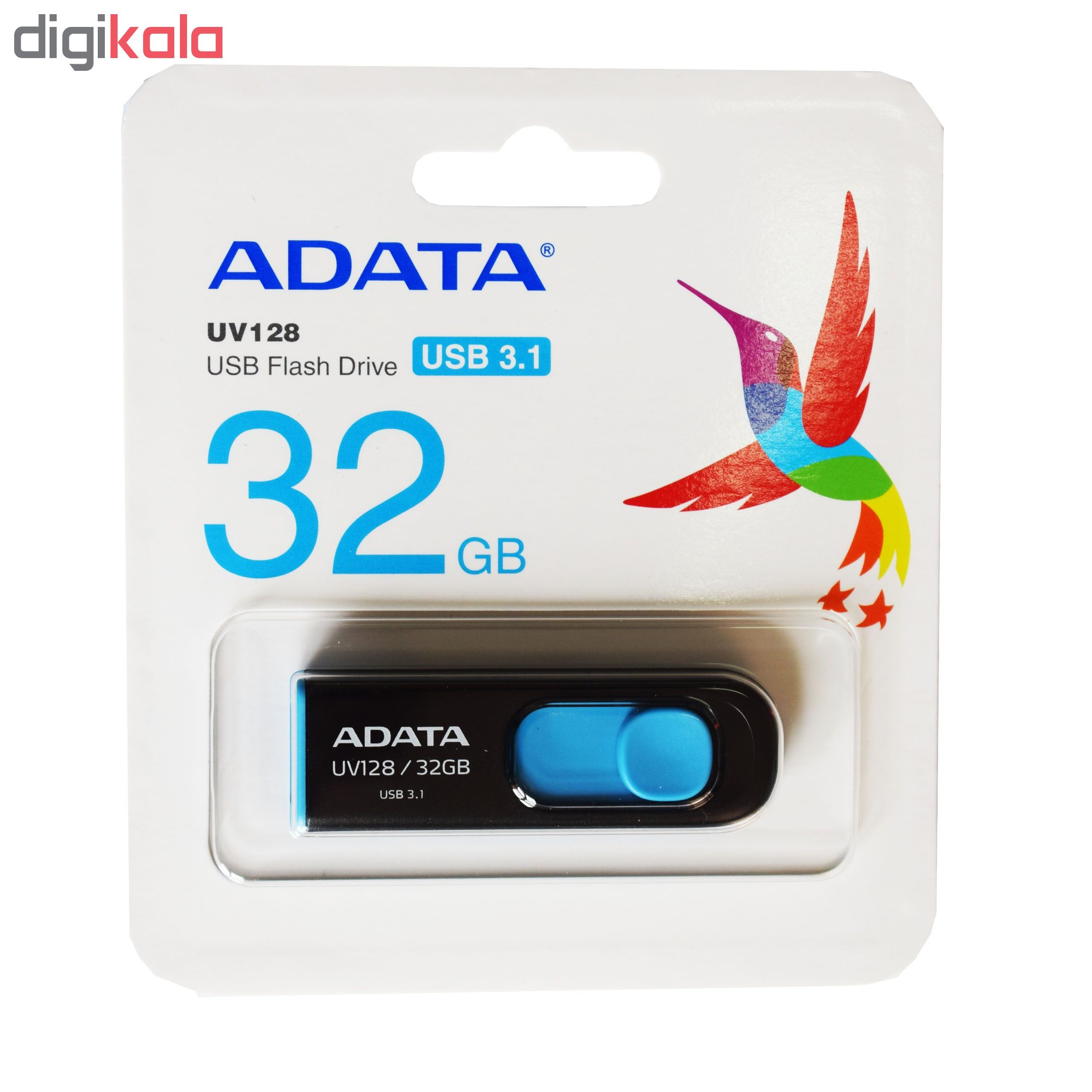 فلش مموری ای دیتا مدل UV-128 ظرفیت 32 گیگابایت