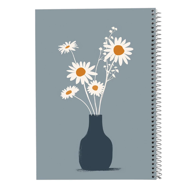 دفتر نت موسیقی 50 برگ مدوپد مدل گل کد DF13772