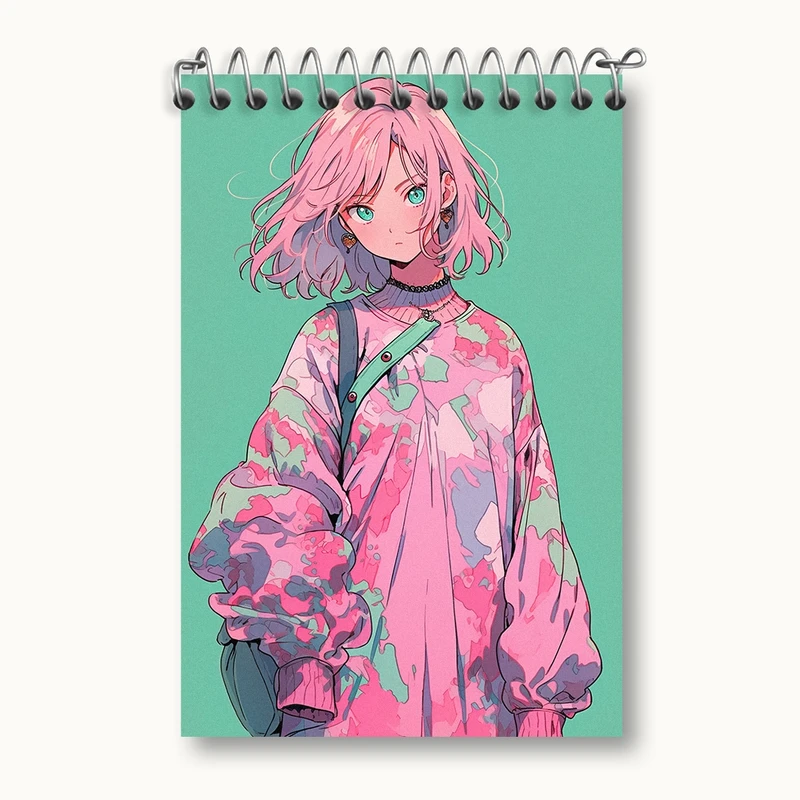 دفتر یادداشت 50 برگ خندالو مدل دخترانه کد F619