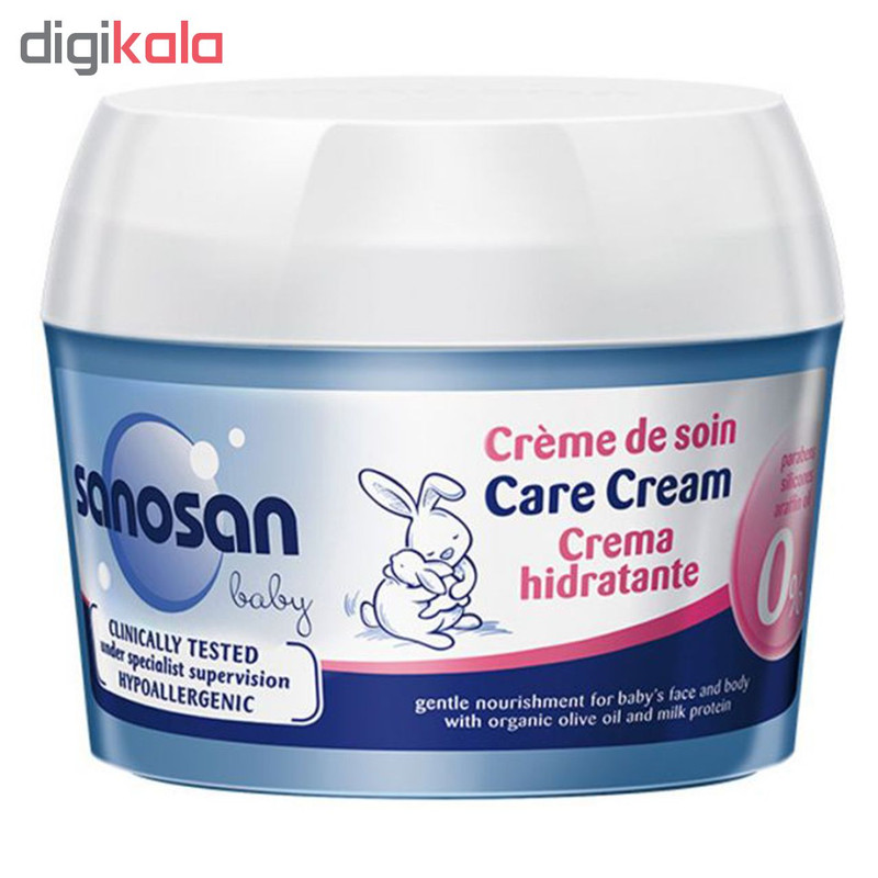 کرم مرطوب کننده کودک سانوسان مدل Care Cream حجم 150 میلی لیتر