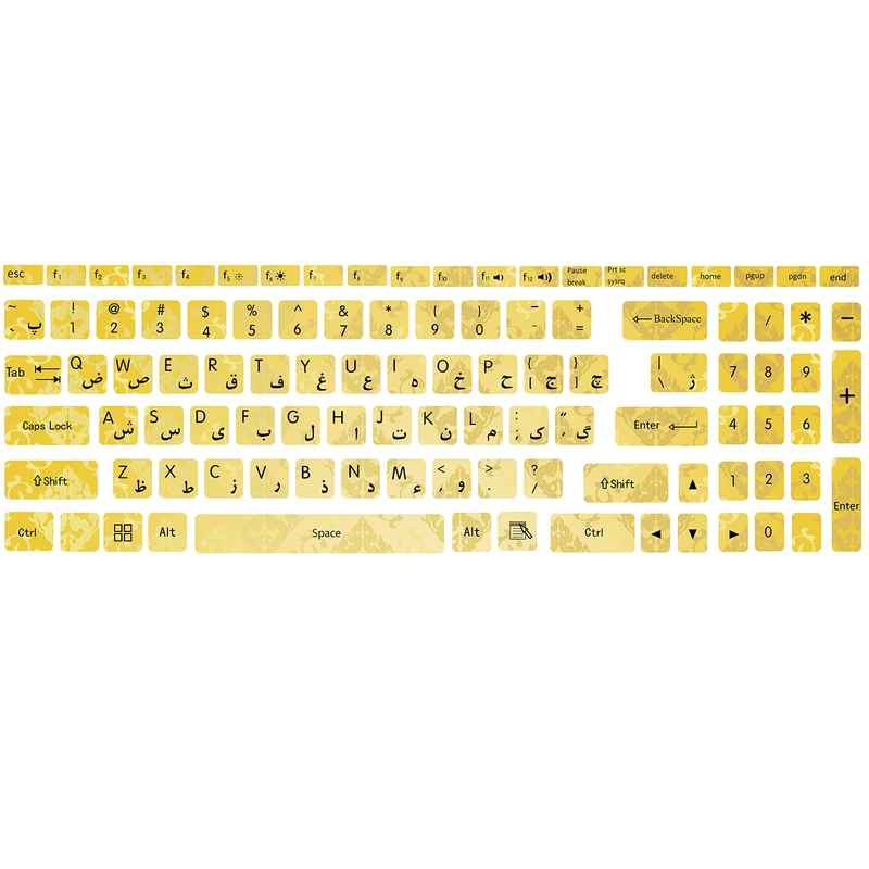  برچسب حروف فارسی کیبورد کد C-07