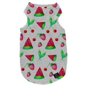 لباس سگ و گربه 27 طرح Watermelon and Strawberry کد MH685 سایز XL