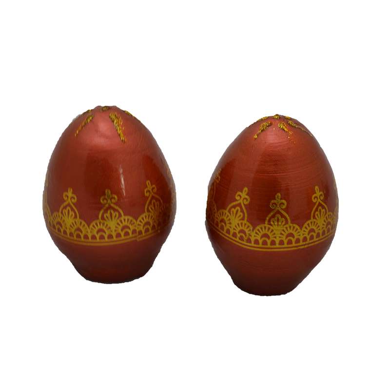 تخم مرغ تزیینی مدل a346 مجموعه 2 عددی تخم مرغ تزیینی مدل a346 مجموعه 2 عددی