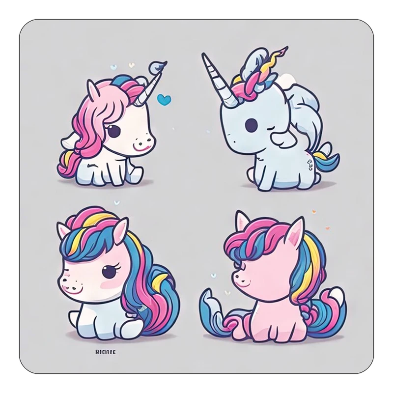 مگنت کاکتی طرح اسب تک شاخ و یونیکورن مدل mp30581