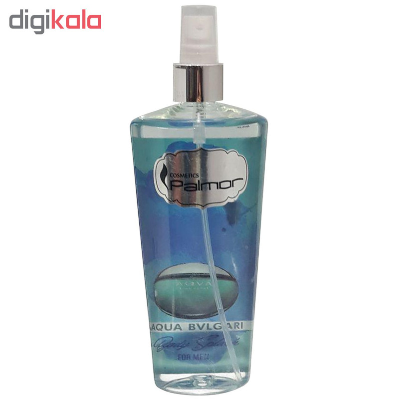 بادی اسپلش مردانه پالمور مدل AQUA BVLGARI حجم 250 میلی لیتر
