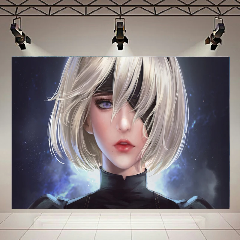 تابلو شاسی طرح انیمه دختر مدل Nier Automata کدAR875