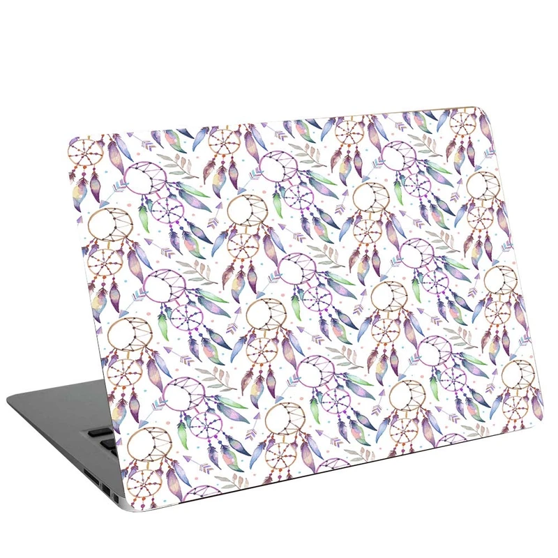 استیکر لپ تاپ طرح Boho Pattern With Watercolor Dreamcatchers کد C-239 مناسب برای لپ تاپ 15.6 اینچ
