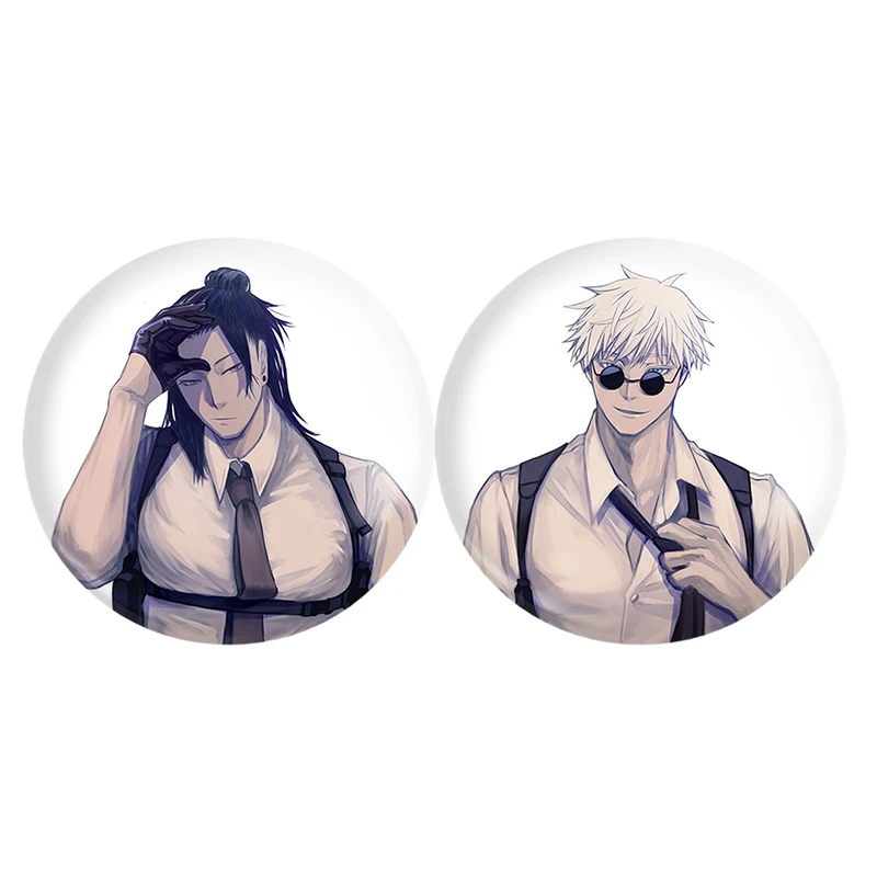 مگنت خندالو مدل گتو و گوجو ساتور انیمه جوجوتسو کایزن Jujutsu Kaisen کد A230 مجموعه 2 عددی