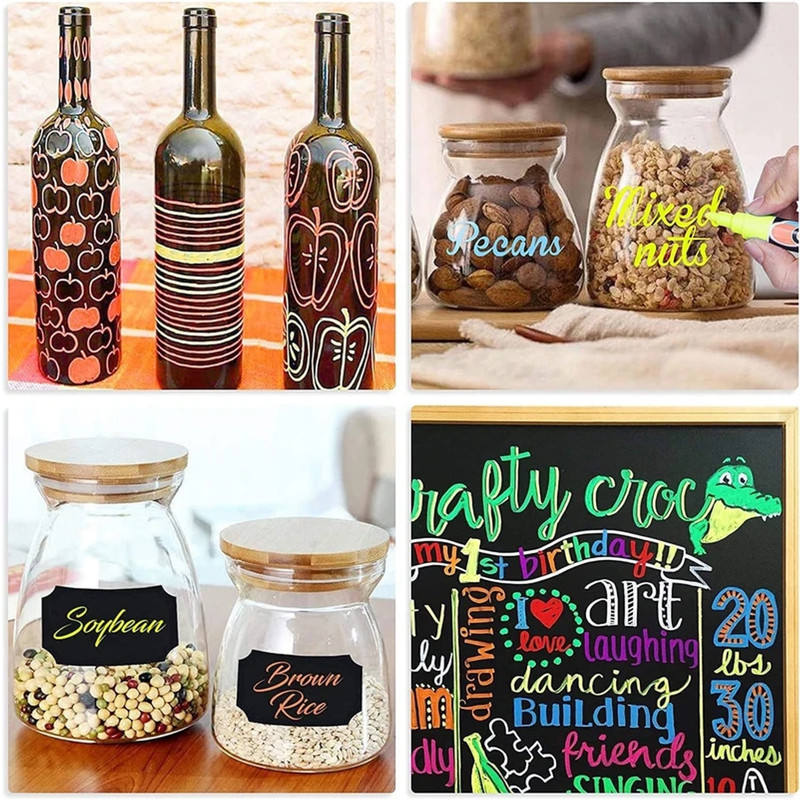 تخته وایت برد مغناطیسی هوم اند فریج مدل انعطاف پذیر سایز 30x20 سانتی متر به همراه ماژیک، هولدر، دستمال تخته پاک کن و استیکر مجموعه 7 عددی