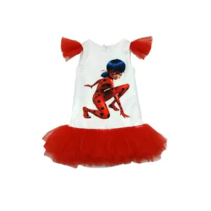 پیراهن دخترانه مدل دختر کفشدوزکی